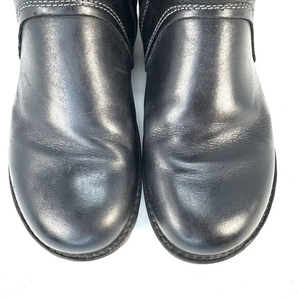 Birkenstock Stowe Women's Boot EU 36L US 5 Black Leather Moto Boots Zip Germany - Picture 3 of 9